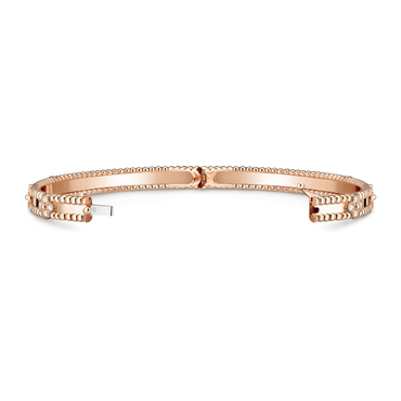 Van Cleef & Arpels Perlée Sweet Clovers Bracelet Medium Model 18K Rose Gold