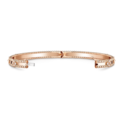 Van Cleef & Arpels Perlée Sweet Clovers Bracelet Medium Model 18K Rose Gold