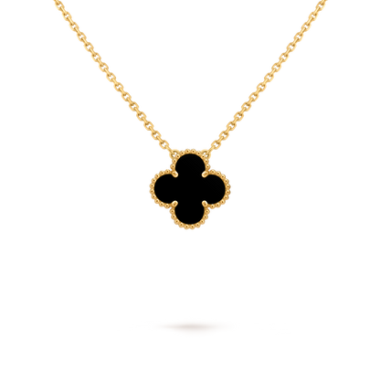 Van Cleef & Arpels Alhambra Pendant – Onyx, 18K Yellow Gold (Pre-Owned)