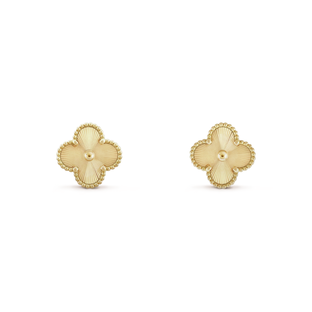 Van Cleef & Arpels Vintage Alhambra Earrings – 18K Yellow Gold (Pre-Owned)