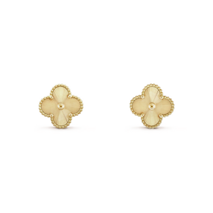 Van Cleef & Arpels Vintage Alhambra Earrings – 18K Yellow Gold (Pre-Owned)
